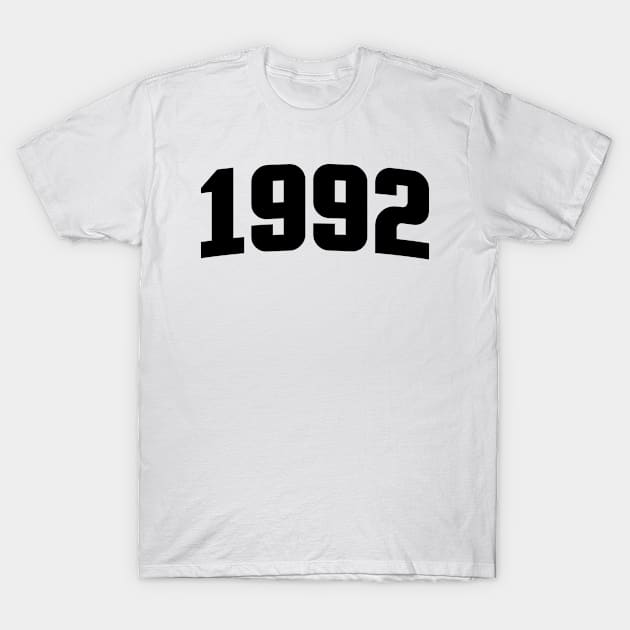 Cool Birth Year 1992 - 30th Birthday Gift, 30 Years Old For Men & Women T-Shirt by Art Like Wow Designs